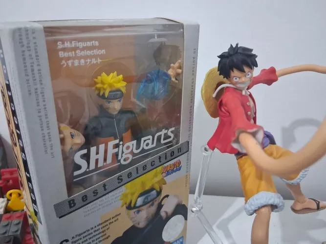 Naruto e luffy sh figuarts one piece naruto dragon ball jujutsu kaisen jogo figma