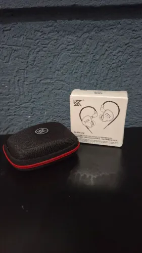fone KZ EDX LITE para jogos e retorno + case para o fone