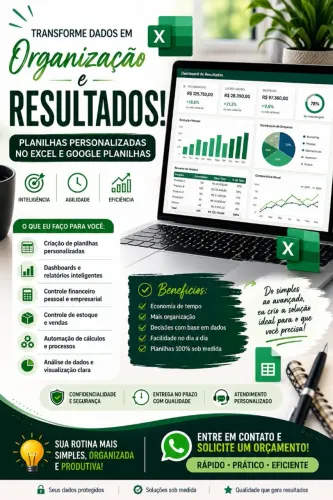 Planilhas Profissionais | Controle Financeiro | Estoque | Vendas