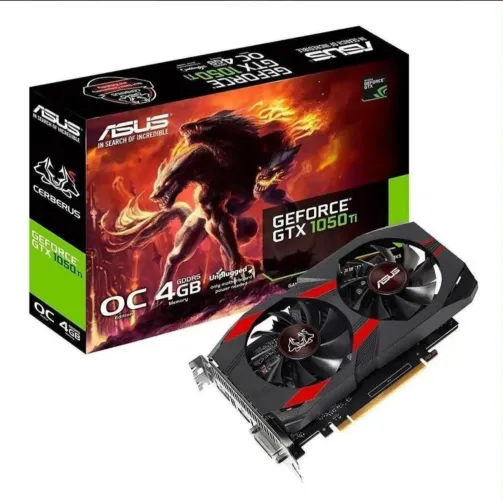 Placa de Vídeo Asus GeForce GTX 1050 Ti OC 4 GB GDDR5 para Jogos