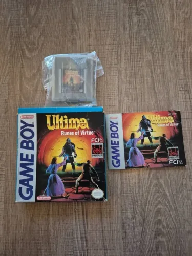 Fita Ultima Runes of Virtue de Gameboy + Caixa e Manual Originais
