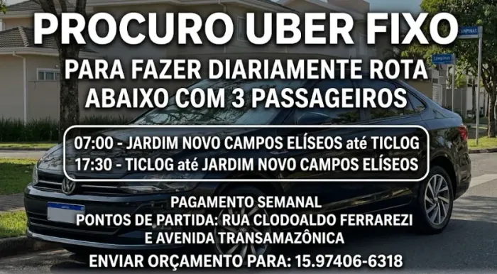 Procuro UBER FIXO