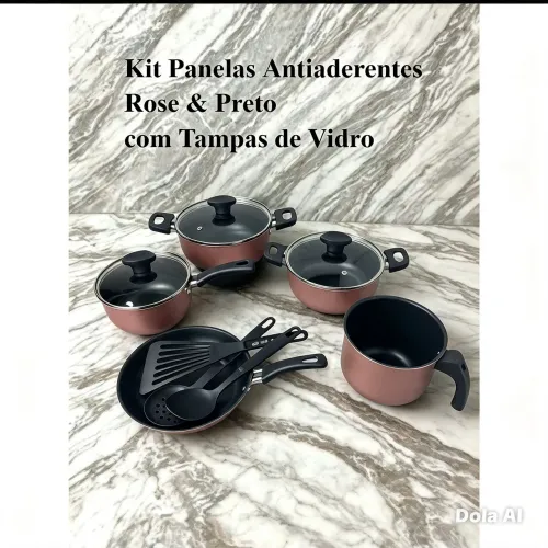 Jogo de panela ante-aderente