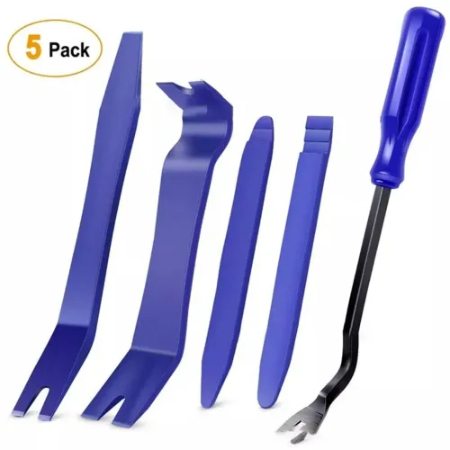Kit de espatulas ferramentas de remoção de acabamento automotivo, painel, fixador 5 peças