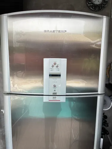 Geladeira Brastemp Frost Free Duplex Inox 409L - Perfeito Estado