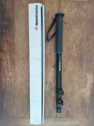 Monopé profissional Manfrotto 681B clássico, super bem conservado! Oportunidade!