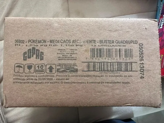 CASE de BLISTER Quádruplo CAOS ASCENDENTE - POKEMON - CAIXA