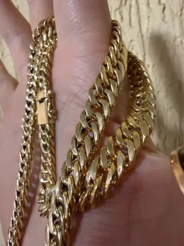 Corrente de ouro 18k 48,26g certificado garantia eterna