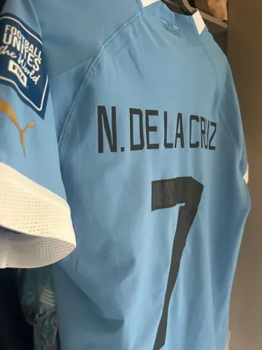 Camisa Seleção Uruguai Puma Eliminatórias da Copa Celeste Nicolás de la Cruz 7