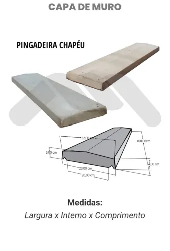 Capa de muro/pingadeira