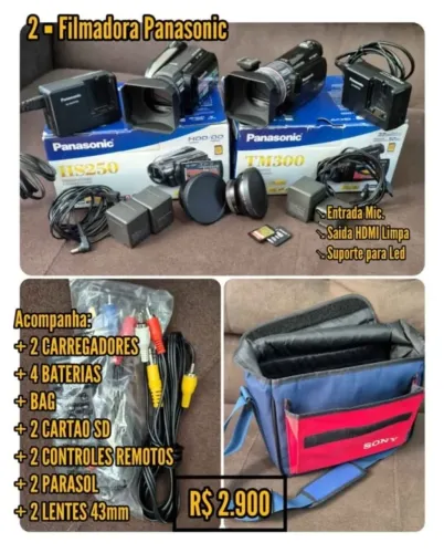 2 Filmadoras Panasonic