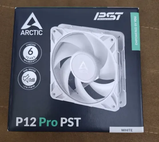 Ventoinha (Cooler) Arctic Cooling P12 Pro PST 120mm (12cm) Branca Nova