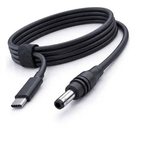 Cabo Alimentação Starlink Mini USB-C Tipo C para DC 1 Metro Preto Power Delivery PD Portát