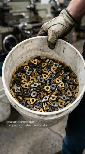 COMPRAMOS SUCATA DE METAL DURO - APENAS TUNGSTÊNIO (WIDIA)