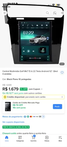 Adak Tesla Golf ( com moldura )