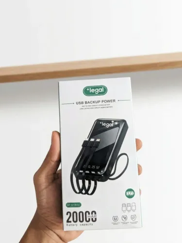 Power Bank 20.000mAh Lacrado Lanterna Portátil