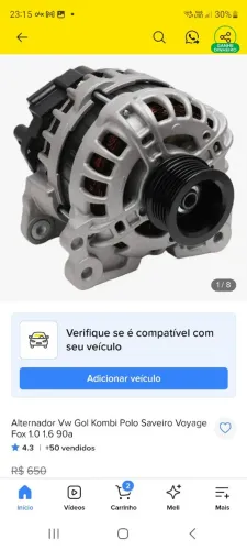 Alternador de 307 pegeout