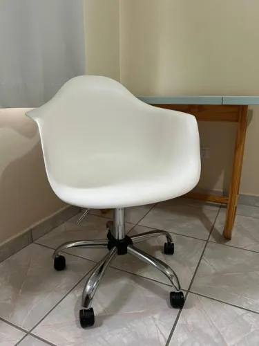 Cadeira Home Office Easy Giratória Branca
