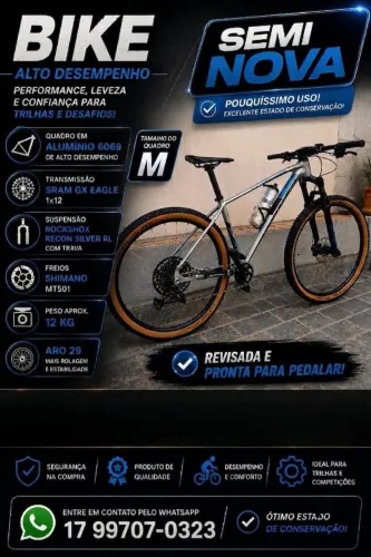 Bike semi nova profissional 