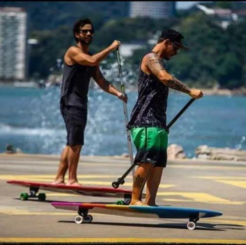 Skate LongBord Simulador de Onda com Remo