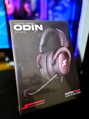 Headset Gamer SuperFrame Odin 7.1 Surround (Preto) - Novo e Lacrado