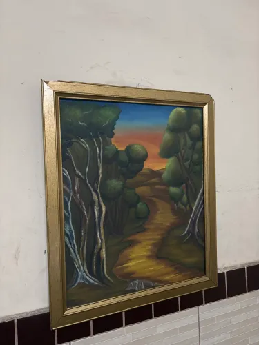 Quadro pintado  em tela 