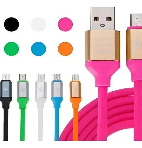 Cabo de Carga Rápida Micro USB V8 Emborrachado Reforçado