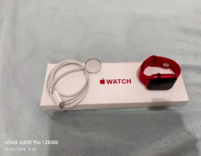 APPLE WATCH SERIE 9 45MM RED COM FUNÇÃO E-SIM COMPLETO
