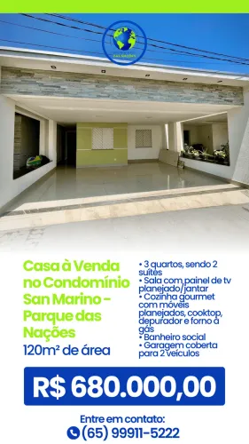 Casa à venda, Parque Residencial das Nações Indígenas, Cuiabá, MT