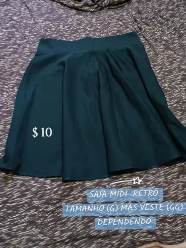 Saia Rodada Midi Verde