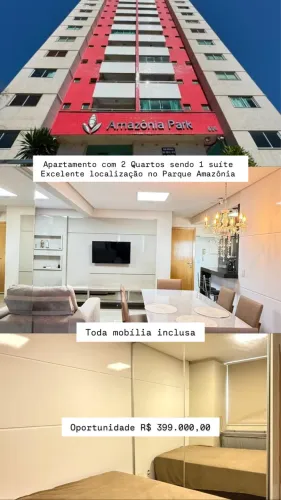 Lindo apartamento Res. Amazônia Park mobiliado
