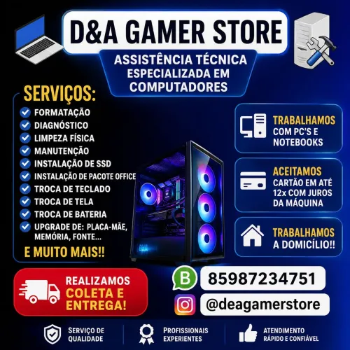ASSISTÊNCIA TÉCNICA ESPECIALIZADA EM COMPUTADORES | FORTALEZA