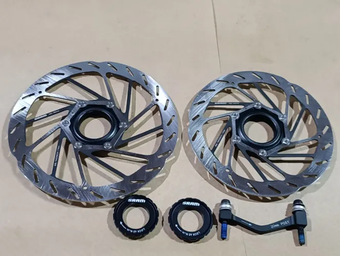 Par de discos Sram 180 e 160 mm Center look mtb