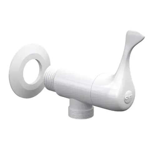 Registro Máquina Ducha ABS 1/2x1/2 alavanca Branco 1/4 volta Civitt