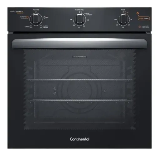 Forno Elétrico De Embutir Continental 80l Preto Oc8em