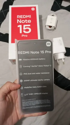 Celular Novo Redmi Note 15 Pro 4G 256gb Com Caixa