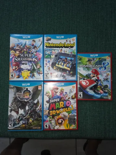 Jogos wii u 50 reais cada tudo por 200.