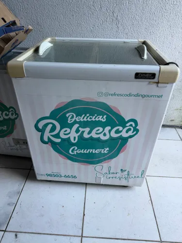 Freezer Tampa de vidro expositor 