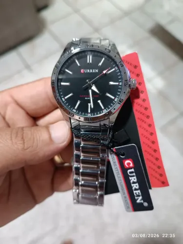 Relógio original masculino em aço inox entrega grátis 