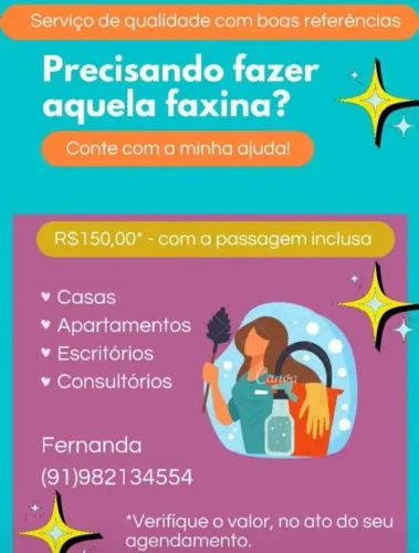 Faxina/diarista 