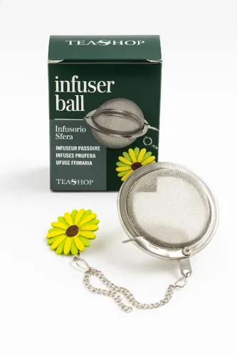 Filtro Bola Inox Tea Shop Primavera | Infusor para Chá a Granel