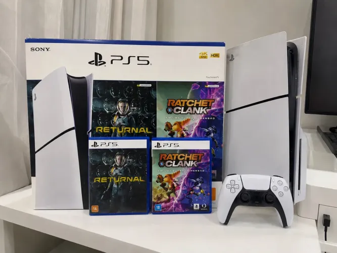PS slim com leitor .