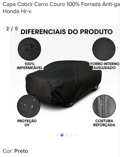 Capa de couro ecológico para carro Honda HR-v