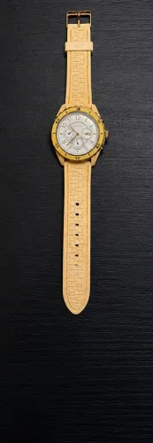 Relógio Tommy Hilfiger Original - Multifunção - Dourado / Bege