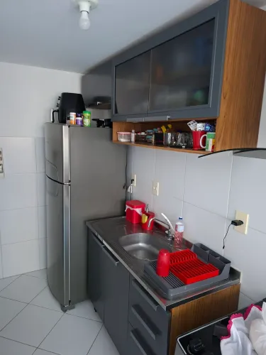 Armário de Cozinha Itatiaia Clean Madeira Cinza Escuro
