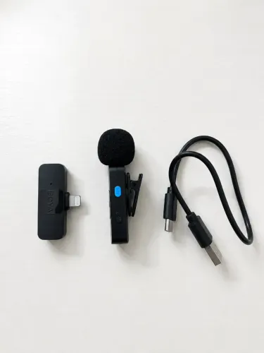 Microfone de Lapela Boya BY-V1 Lightning para iPhone | Seminovo