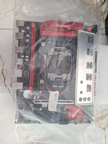 Placa-mãe usada Jieshuo X99-JS11 LGA 2011-3 DDR4 com espelho