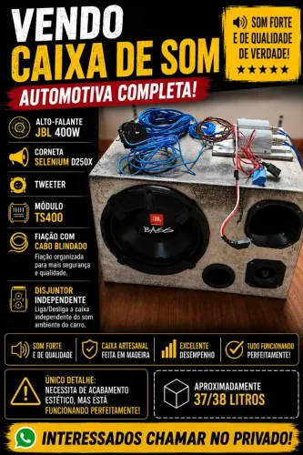 Caixa de som automotiva