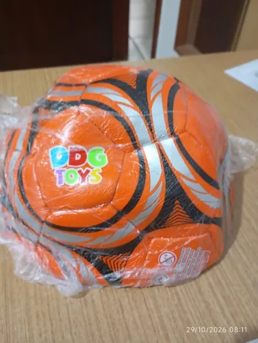 Bola Futebol cor Alaranjada Infantil N5 Texturizada Brinquedo Esportivo