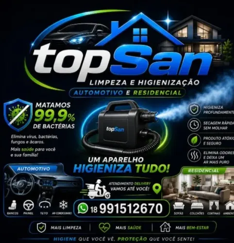 TopSan Higienização Geral Residencial e Automotivo